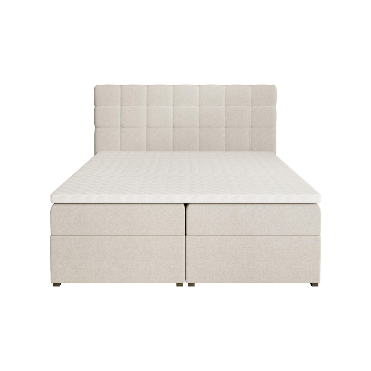POLSTERBETT Topiq 144/203/103 beige - Beige, Holzwerkstoff/Textil (140/200cm) - Beautysofa