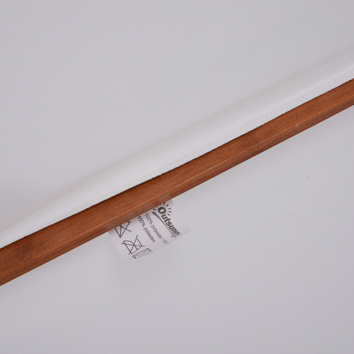 SONNENSCHIRM, Polyester, Cremeweiß - Creme, Kunststoff (265/265cm) - Outsunny