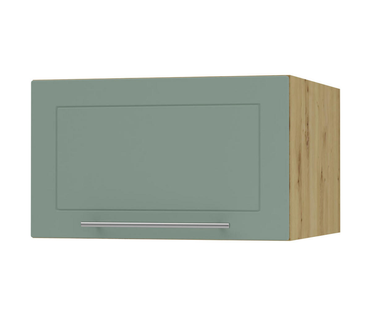 KLAPPHÄNGESCHRANK Kvantum W6B/60 Mint Matt / Eiche Artisan Matt 60 / 59 / 36cm - Eiche Artisan/Mintgrün, Holz/Holzwerkstoff (60/36/59cm) - Feldmann-Wohnen