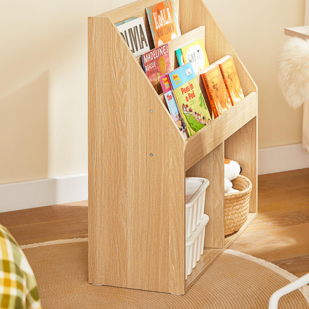 KINDERREGAL Natur - Naturfarben, Holzwerkstoff (73/80/30cm) - SoBuy