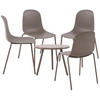 GARTENSITZGRUPPE Kunststoff Taupe - Taupe, Kunststoff - CLP