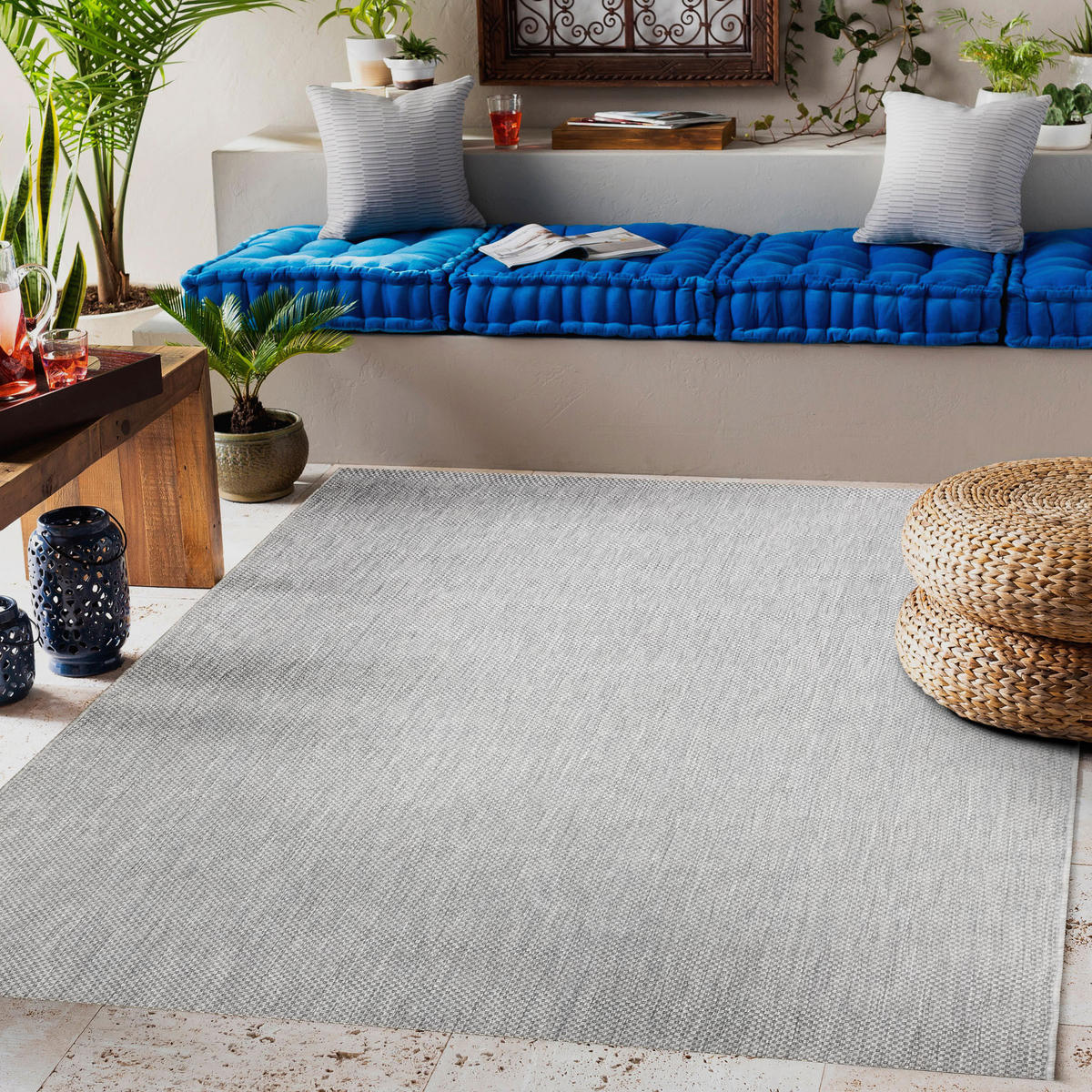 TEPPICH Flat 120/170 cm - Grau, Textil (120/170cm) - rugsX