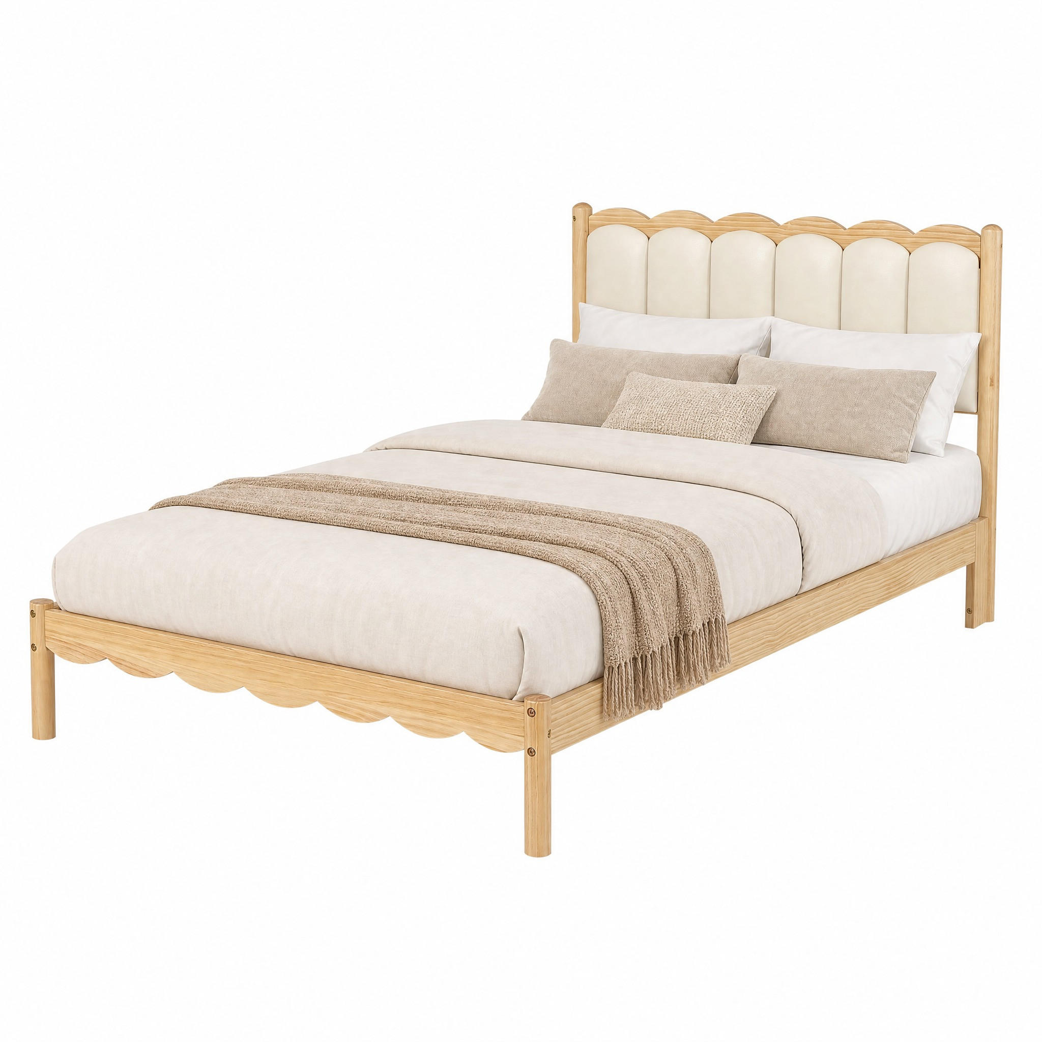 Beauniv Polsterbett Braun 90x200 cm