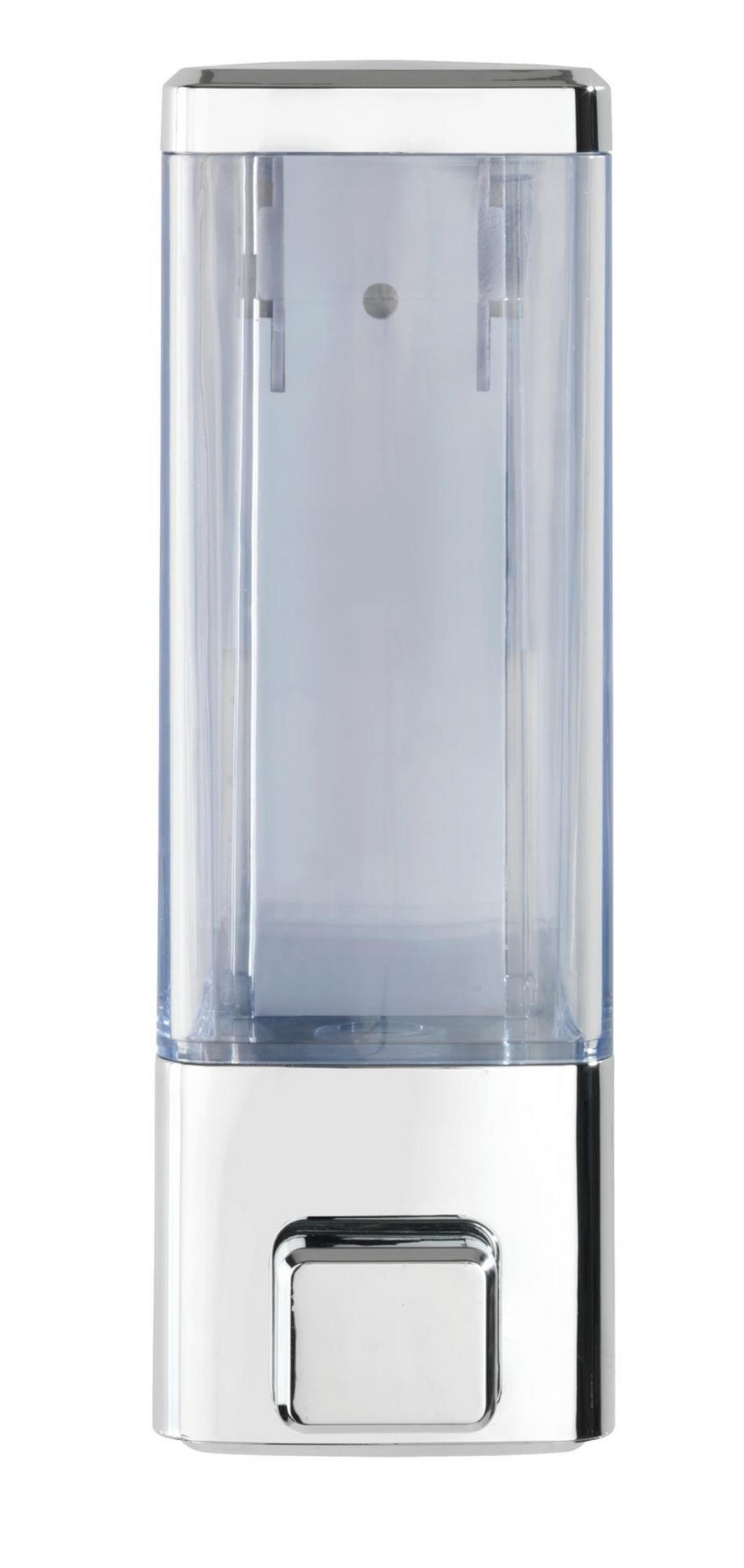 SEIFEN- und Desinfektionsmittelspender Istres 320 ml 7,5/6/18,5 cm - Silberfarben, Kunststoff (6/18.5/7.5cm) - Wenko