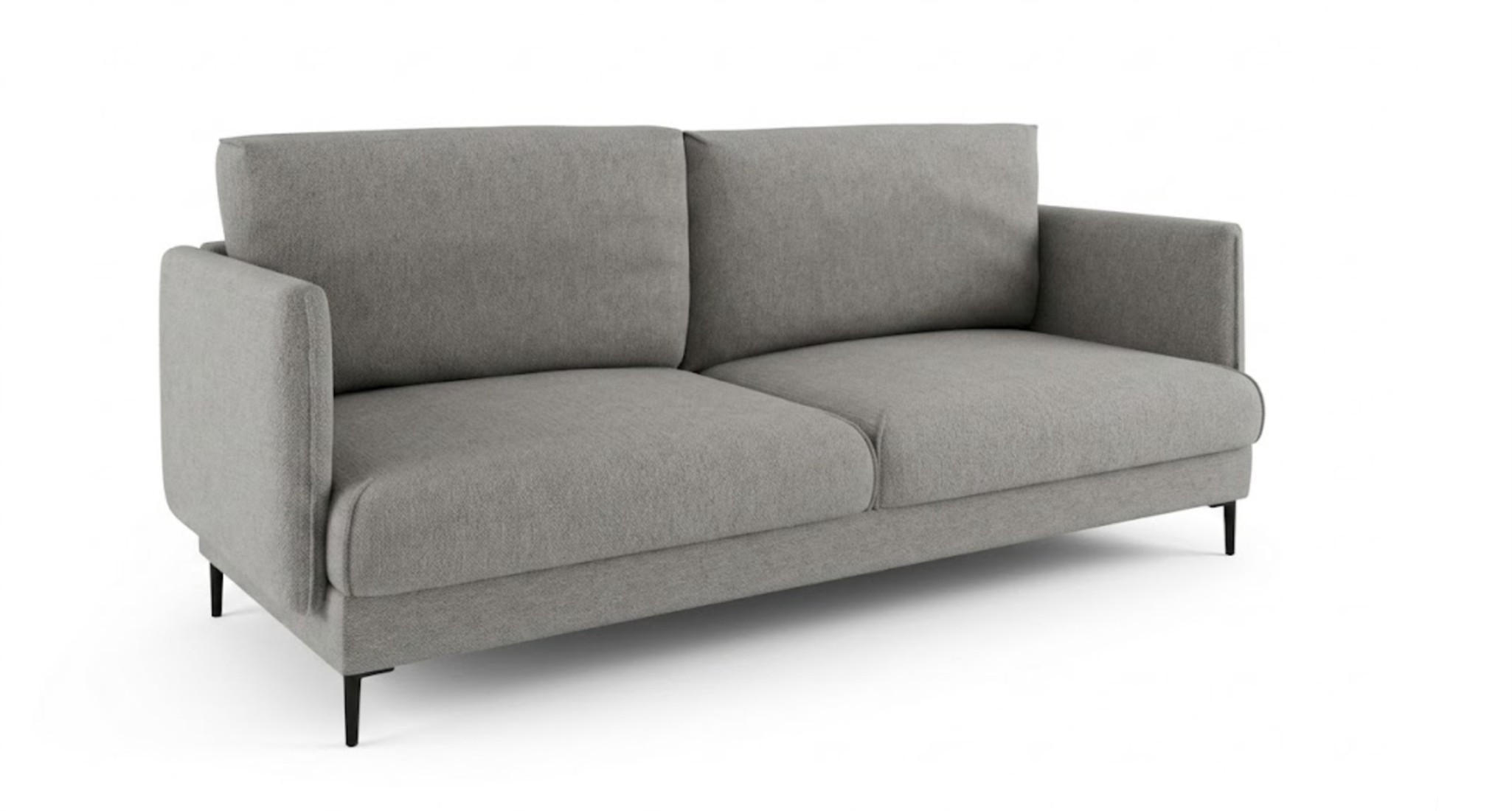 SOFA Helmer 3-sitzer In Stoff Vibe - Grau, Holzwerkstoff/Textil (226/95/95cm) - Fun Möbel