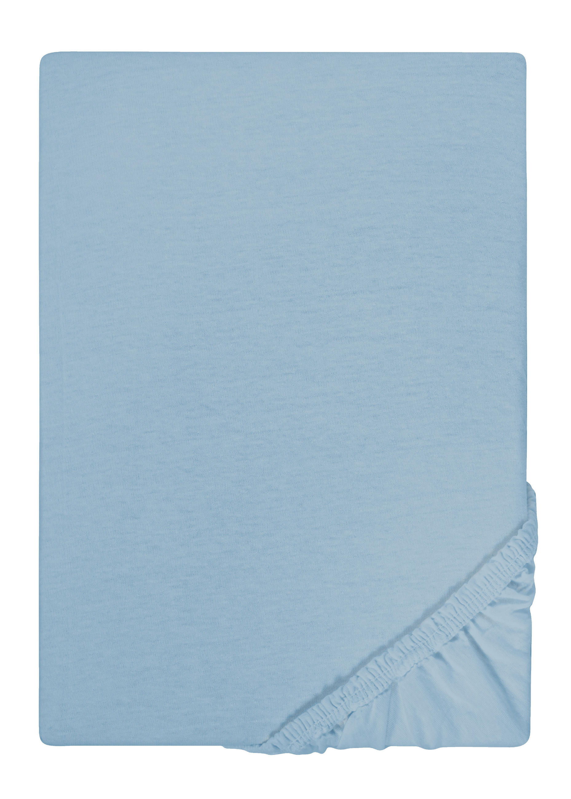 biberna Spannbetttuch Blaugrau 100x200 cm
