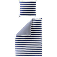 BETTWÄSCHE Mako-Satin 3121 - Blau, Textil (155/220cm) - Bierbaum