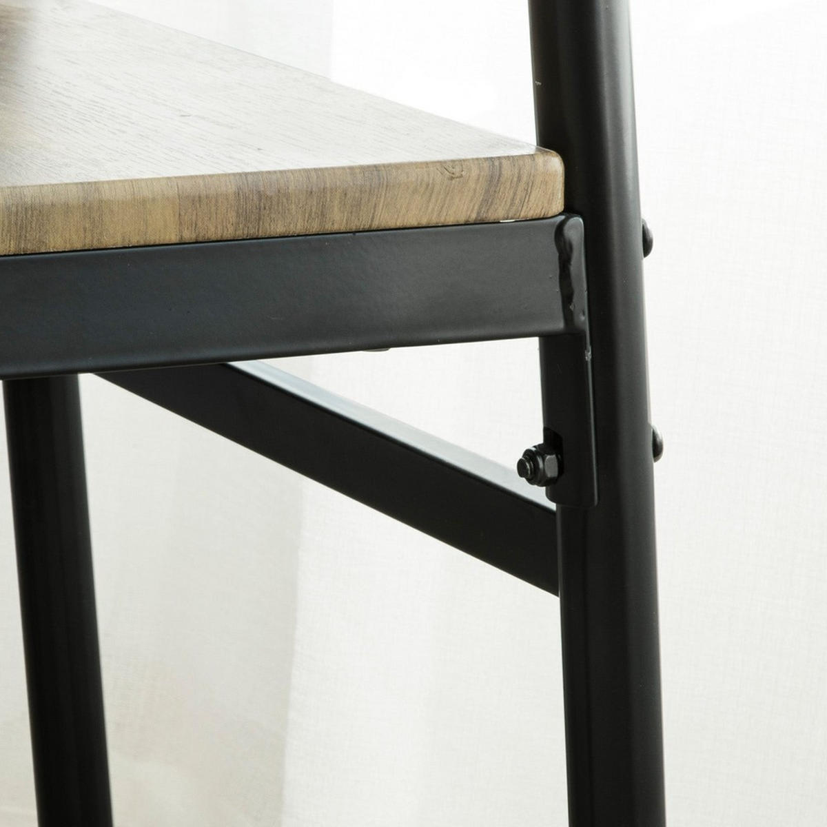 BARHOCKER 4ER SET Holzfarbe 39x42x82cm Industriell - Eichefarben, Holzwerkstoff (42/82/39cm) - SoBuy