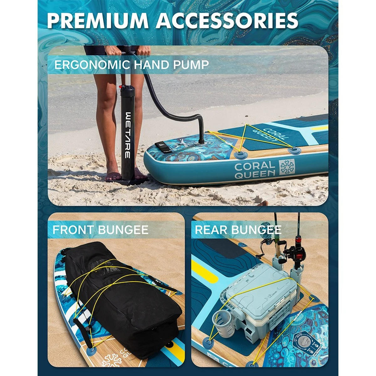 STAND-UP-PADDLE-BOARD 350x89x15cm Blau - Blau, Kunststoff (350/89cm) - Kaket