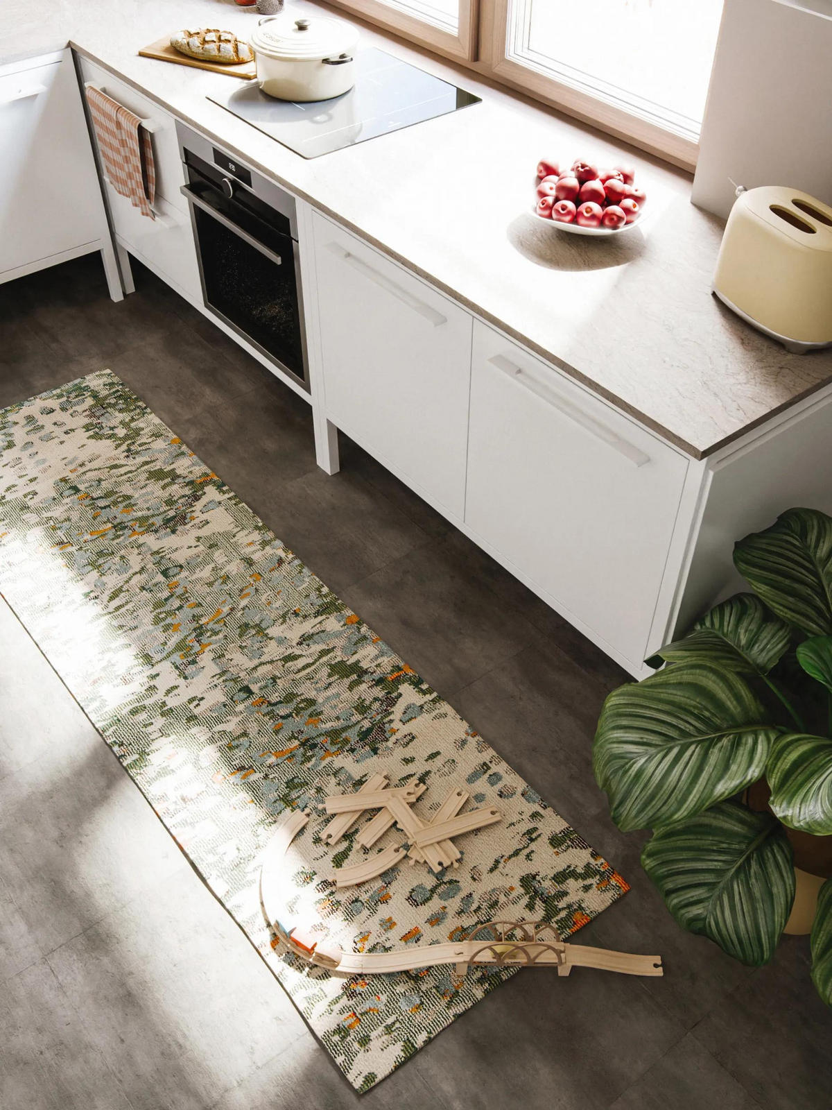 LÄUFER Casa Multicolor 70/240 cm - Multicolor, Naturmaterialien/Textil (70/240cm) - benuta