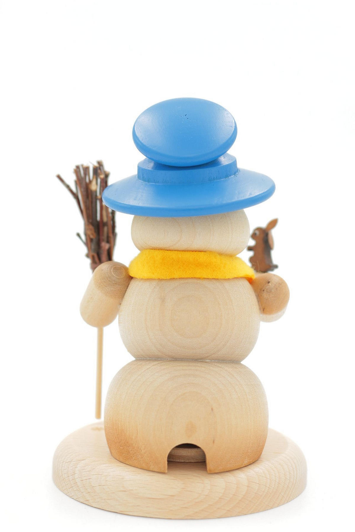 RAUCHFIGUR Scheemann Natur mit Hase 13 cm - Multicolor, Holz (10/13/0.1cm)