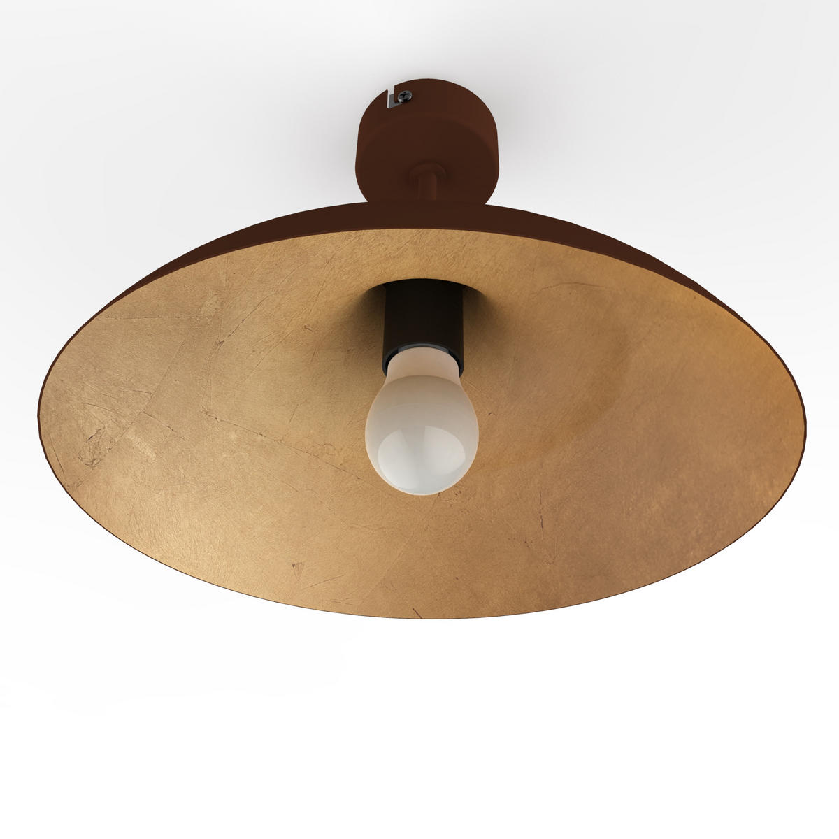 DECKENLEUCHTE Parigina - Goldfarben, Metall (30/30/20cm) - Lumicom