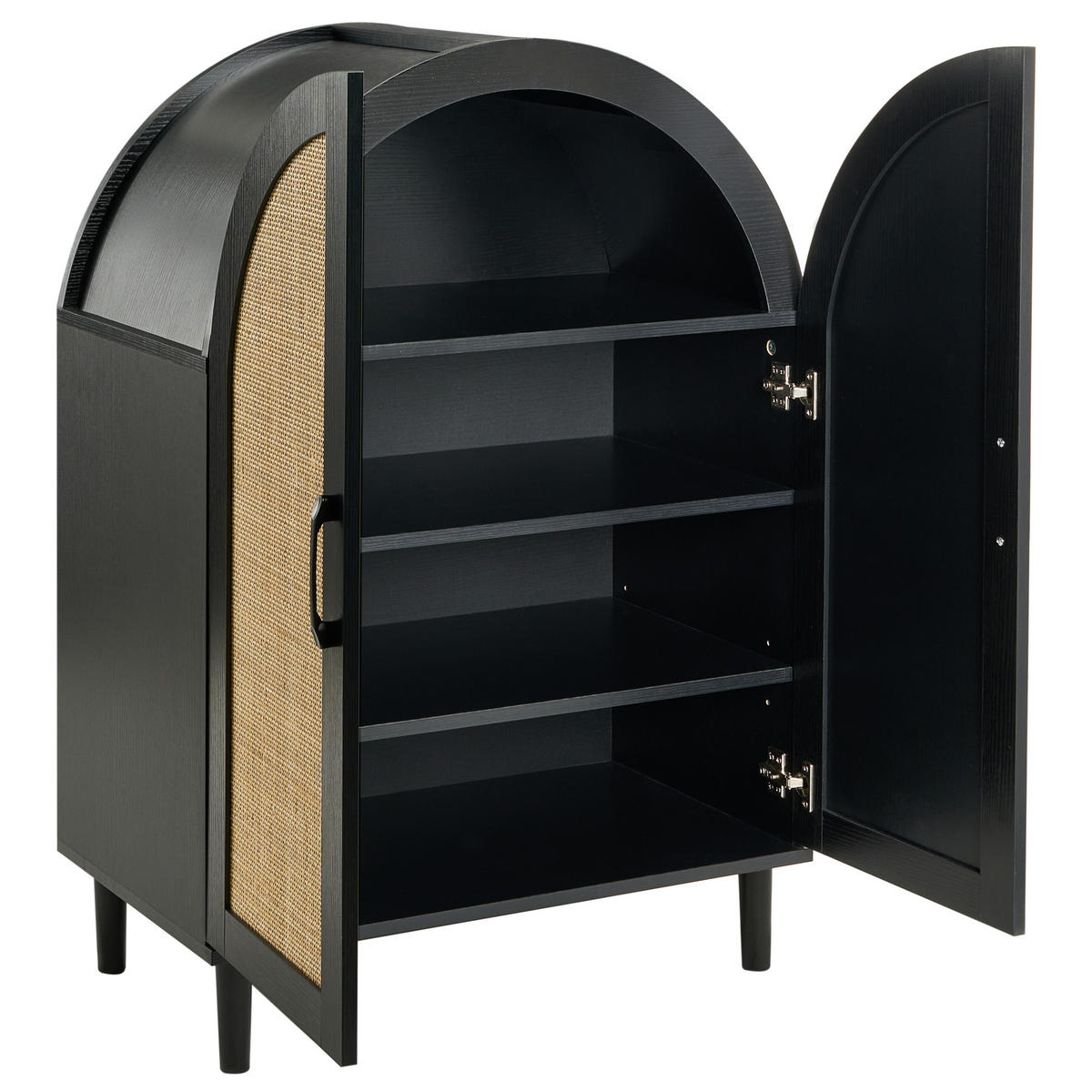 DULAP DE PANTOFI negru Bicheno - negru, compozit lemnos (70/100/38cm) - Beliani
