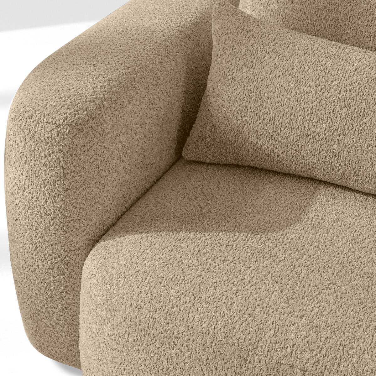 SESSEL ELOSA - Beige, Holz/Textil (145/85/115cm) - KONSIMO®