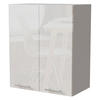 KÜCHENHÄNGESCHRANK Essen W3/60 Weiß Hochglanz / Weiß Matt 60 / 32,5 / 72cm - Weiß Hochglanz/Weiß, Holz/Holzwerkstoff (60/72/32.5cm) - Feldmann-Wohnen