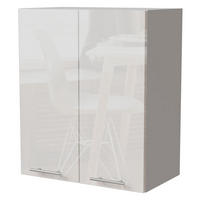 KÜCHENHÄNGESCHRANK Essen W3/60 Weiß Hochglanz / Weiß Matt 60 / 32,5 / 72cm - Weiß Hochglanz/Weiß, Holz/Holzwerkstoff (60/72/32.5cm) - Feldmann-Wohnen