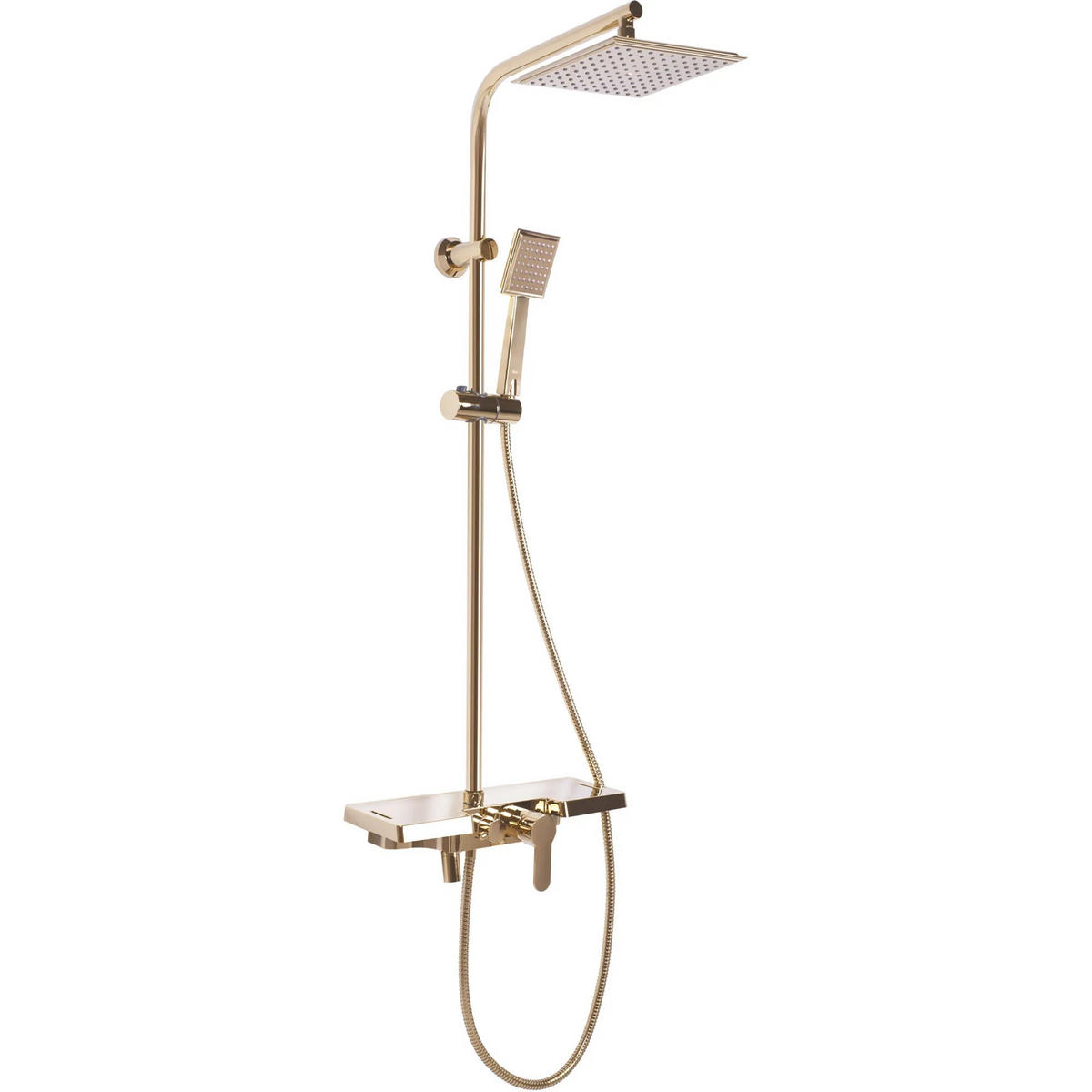 DUSCHGARNITUR Rea Bravo Gold - Goldfarben, Metall (40/105/45cm) - REA