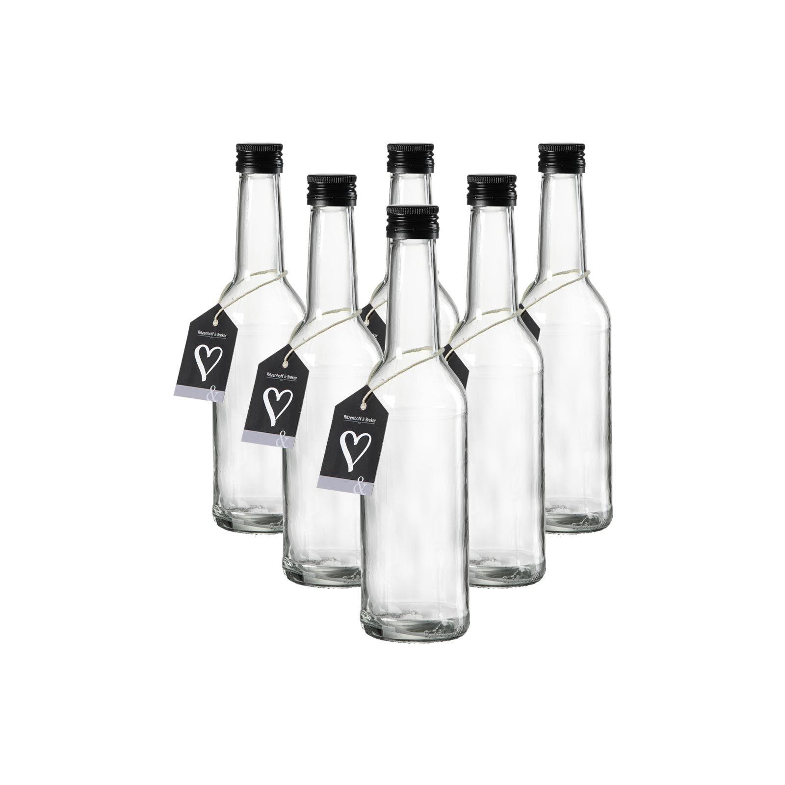 FLASCHEN Mara transparent 350 ml 6er Set - Transparent, Glas (6/24/6cm) - Ritzenhoff Breker