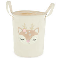 WÄSCHEKORB Spielzeugkorb Reh - Beige, Textil (31/31cm) - Bieco Spielwaren