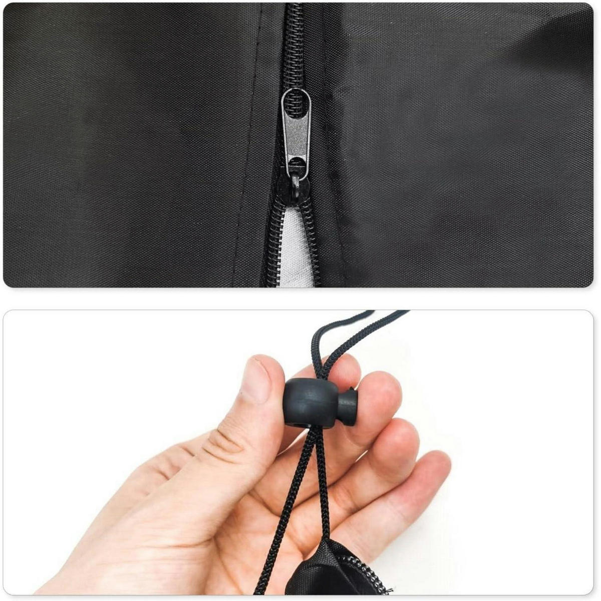 HÄNGESESSEL Abdeckung 115 x 190 cm Schwarz - Schwarz, Kunststoff (76.2/12.7/50.8cm)