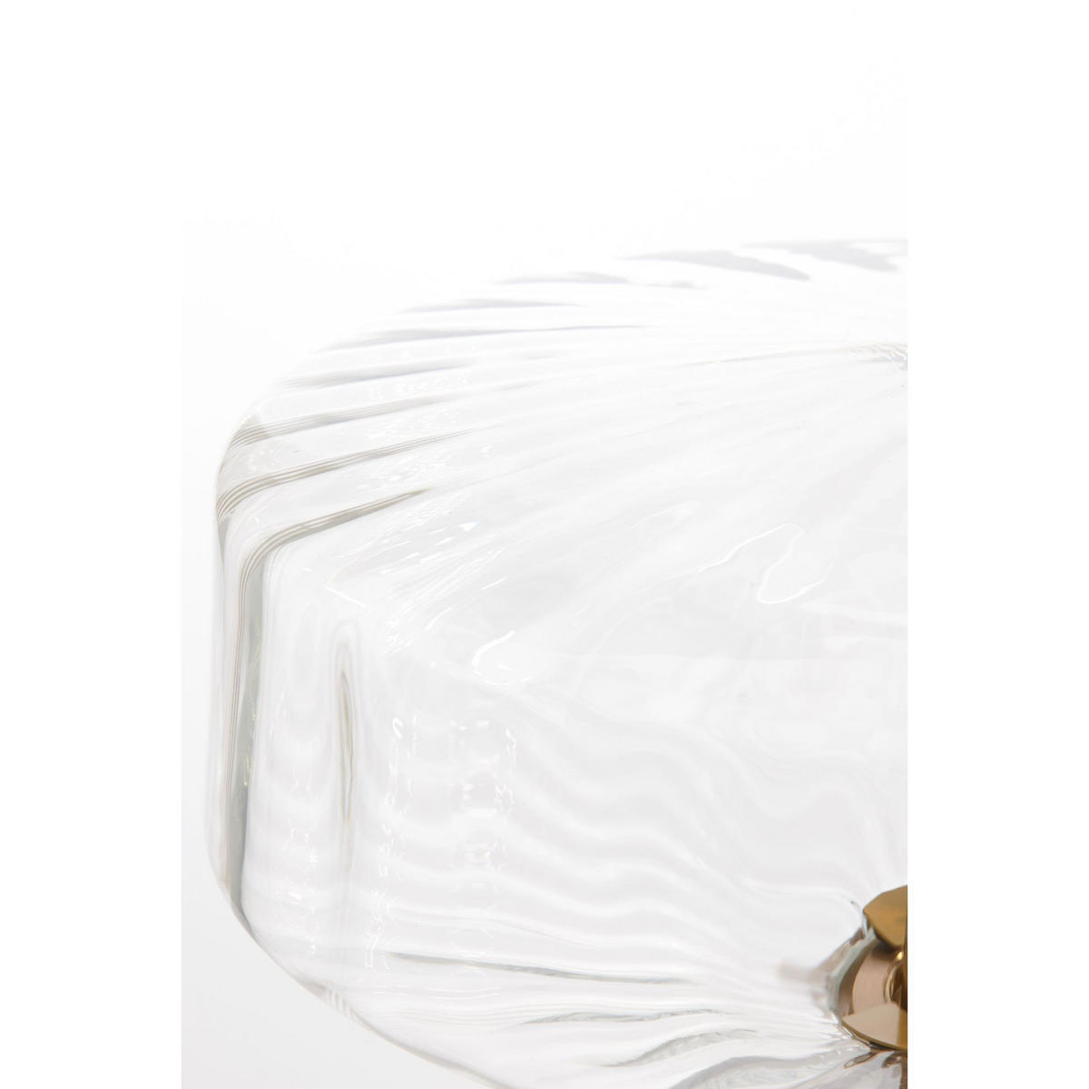 TISCHLAMPE Pleat Hell Ø30/45 cm - Transparent, Glas (30/30/45cm) - Light & Living