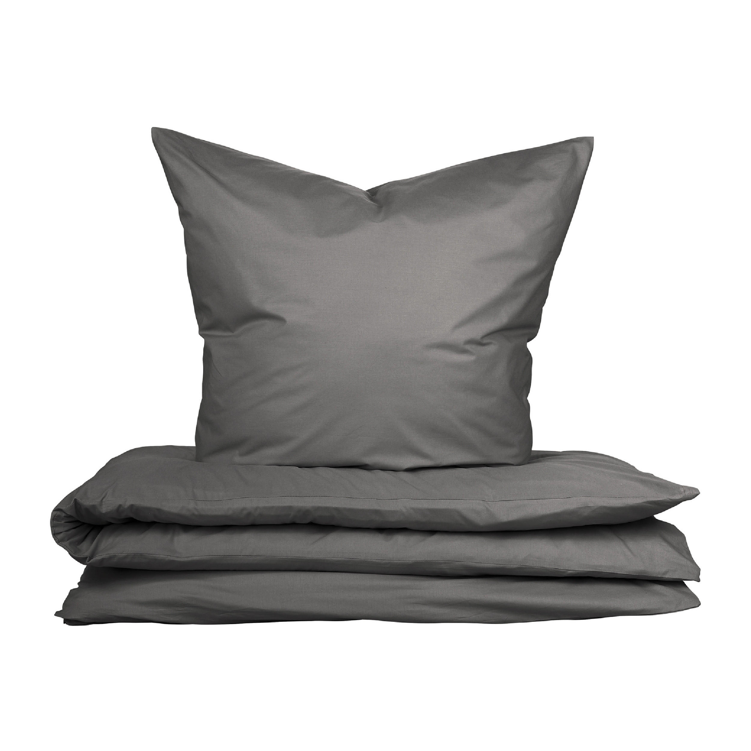 BETTWÄSCHESET Soho - Renforcé - 2-teilig - 135 x 200 cm - Dunkelgrau - Dunkelgrau, Textil (135/200cm) - Uncover by Schiesser