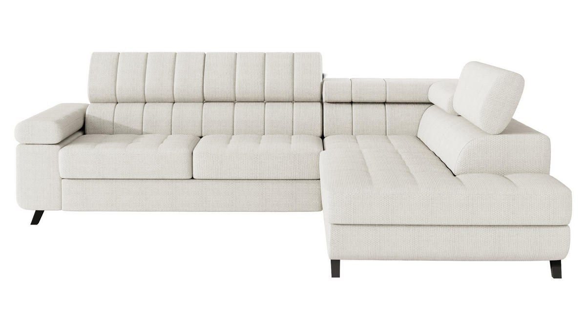 ECKSOFA Nord, Seite: Rechts - Schwarz/Cappuccino, Holz/Textil (264/203cm) - MIRJAN24