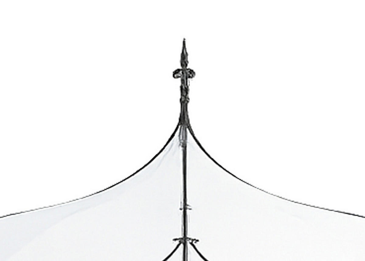 ERSATZDACH für die Pavillons Burma und Sumatra, Pavillondach rund, Durchmesser 300 cm, Frabe: weiss - Weiß, Kunststoff (300/0.3/300cm) - TPFGarden