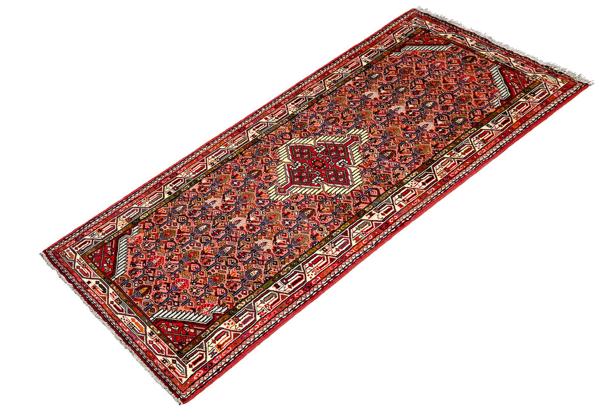 TEPPICH Assadabad Rot 203/80 cm Schurwolle - Rot, Textil (80/203cm) - Looma