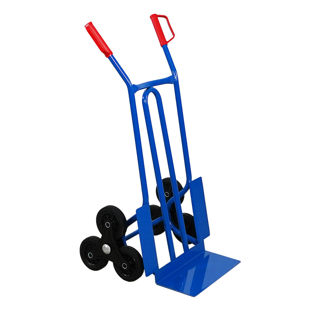 TREPPENSTEIGER Sackkarre Rhino XL Schaufel 104x60x54cm Tragkraft 250kg 3x Vollgummiräder Blau - Blau, Metall (54/60/104cm) - PROREGAL