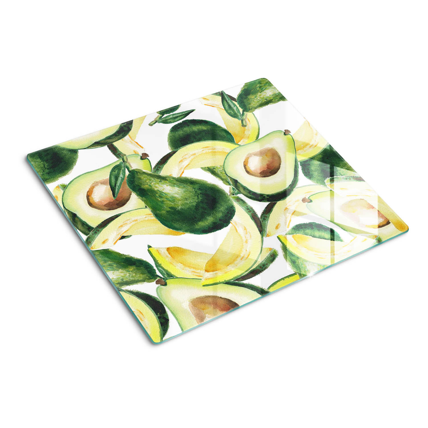 GLASPLATTE 60x52 cm Avocado - Grün, Glas (60/0.4/52cm) - TULUP