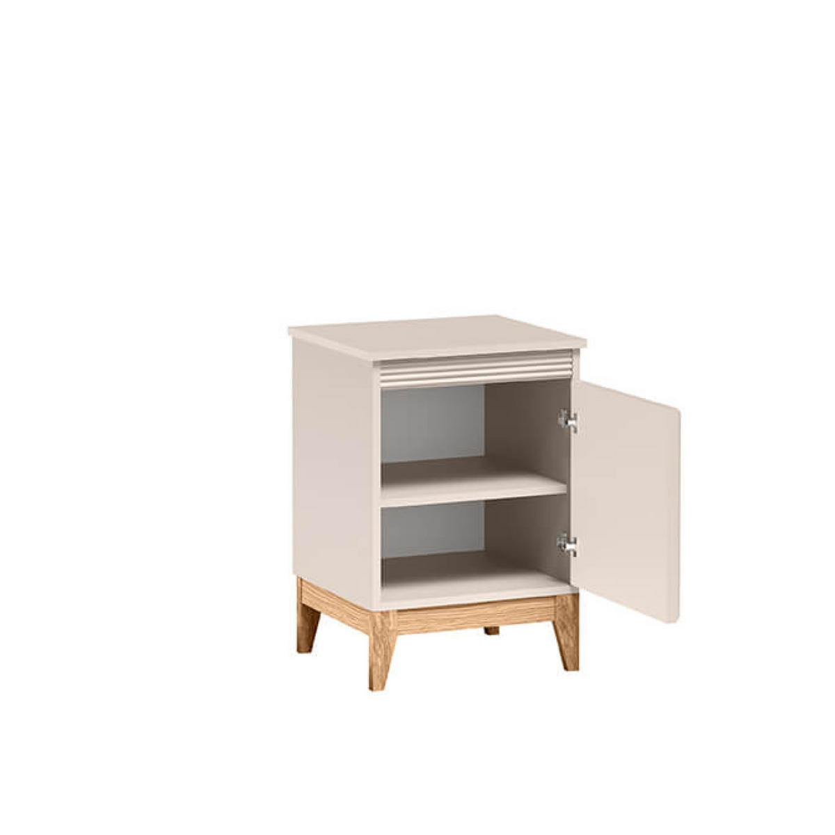 NACHTTISCH Windsor W-11 45 x 62 x 40,5 cm Kaschmir - Kaschmir/Eichefarben, Eichenholz/Holzwerkstoff (45/62/40.5cm) - Koseto