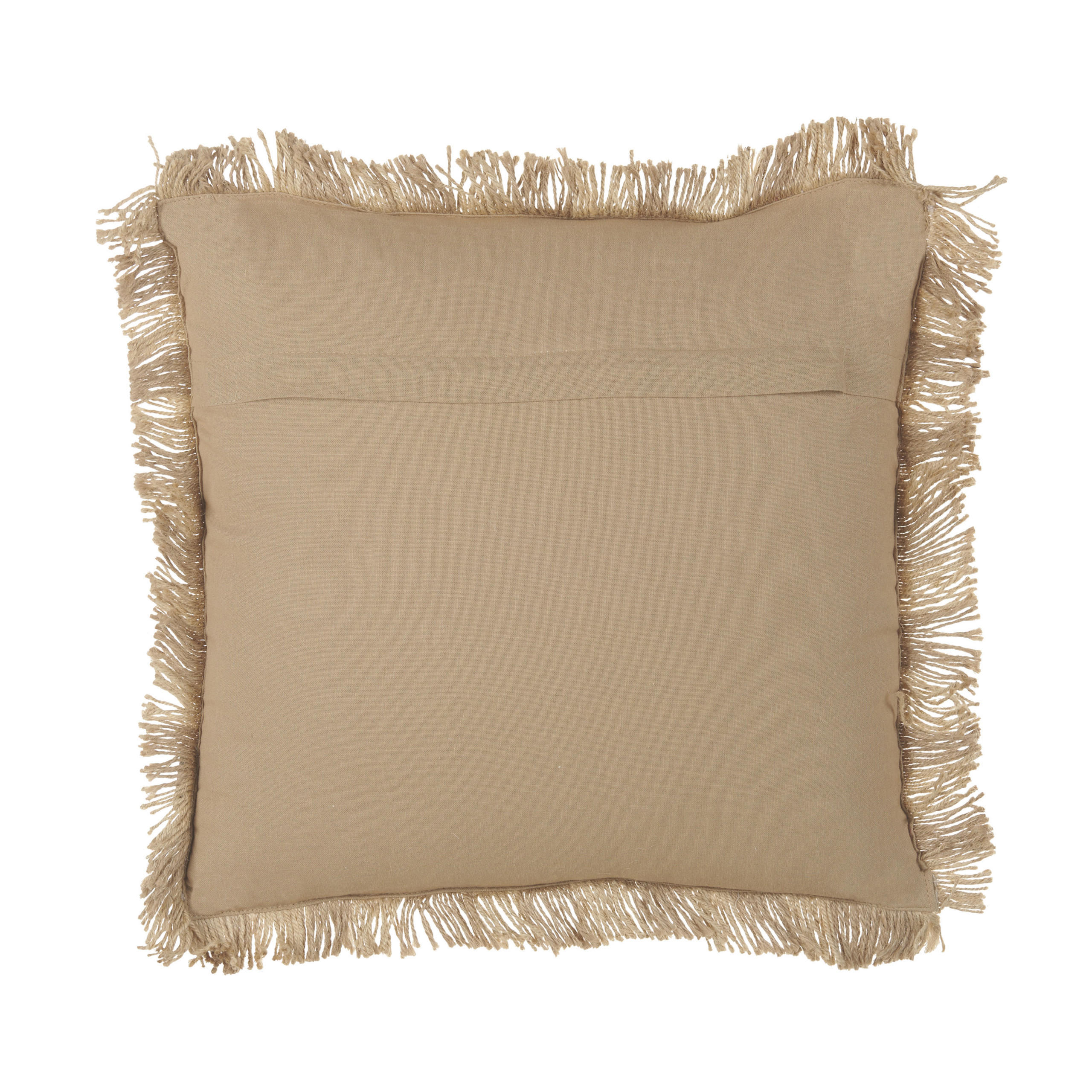 DEKOKISSEN Beige 45/45 cm Cirsium - Beige, Naturmaterialen (45/45/10cm) - Beliani