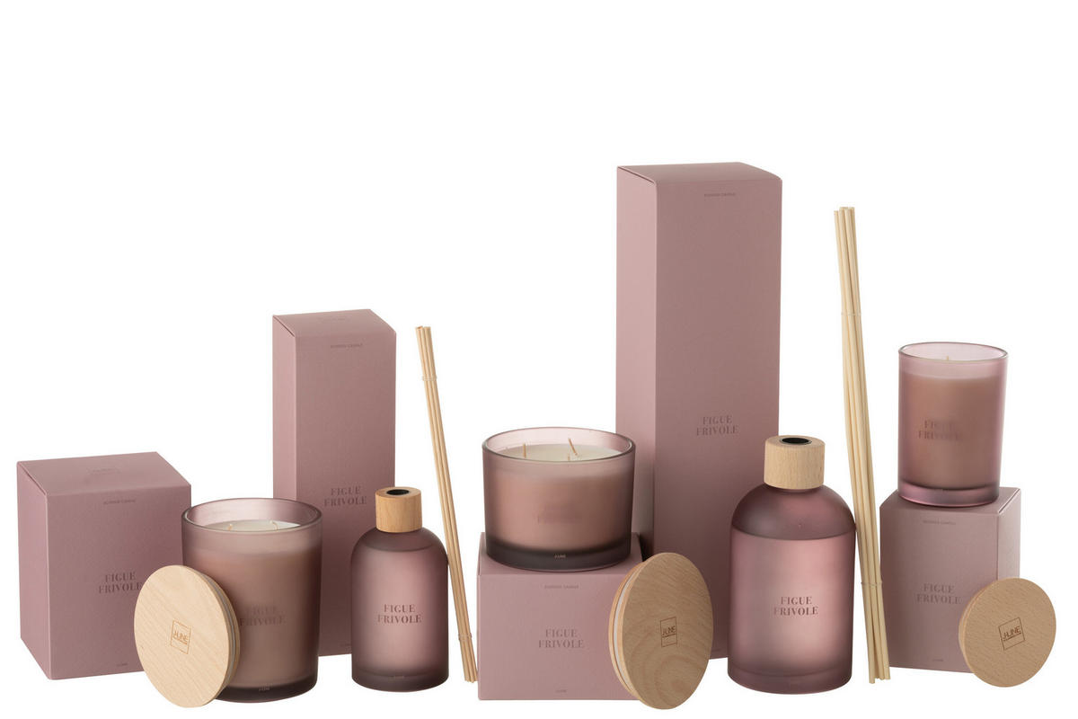 DUFTSPENDER HAUSPARFUM ACCORDS ESSENTIELS - Lila - 550 ml - Lila, Paraffin (9.5/35.5/9.5cm) - J-Line