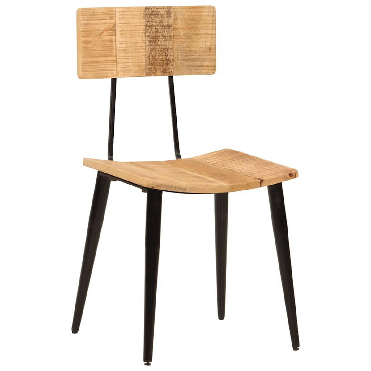 ESSZIMMERSTÜHLE 2Er Set 44/40/80 Cm Massivholz Mango - Braun, Holz (37/80/44cm) - vidaXL