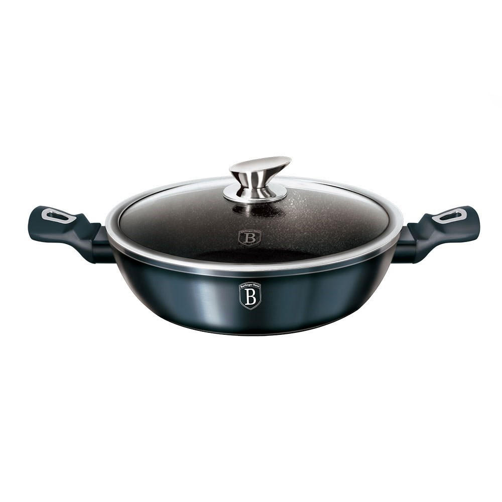 TOPF Graphit 28/28/7.5 cm BH6794 - Graphitfarben, Metall (28cm) - Berlinger Haus