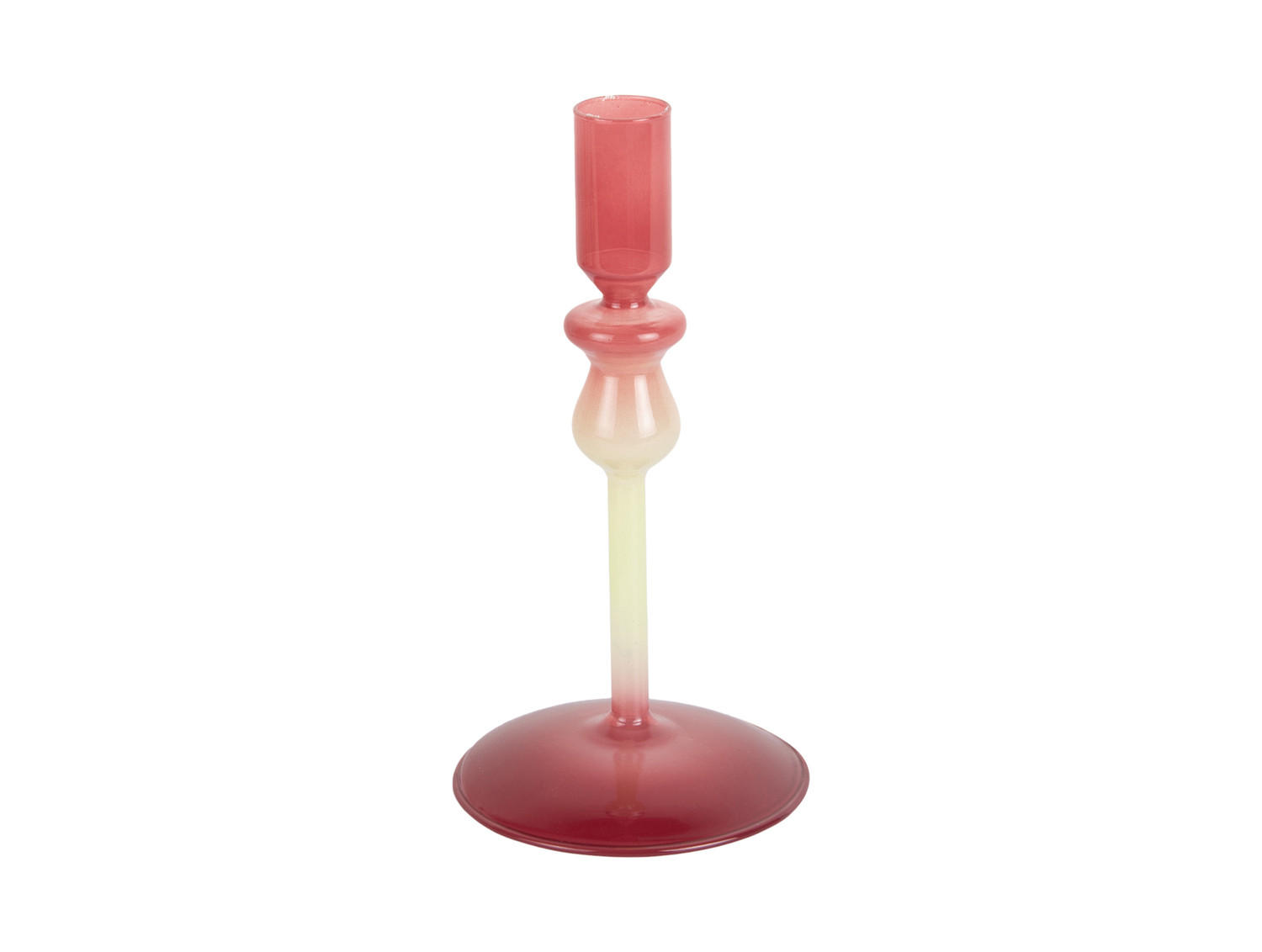 KERZENHALTER Duo Colores Lila 9.3/9.3/18.5 cm - Lila, Glas (9.3/18.5/9.3cm) - Present Time