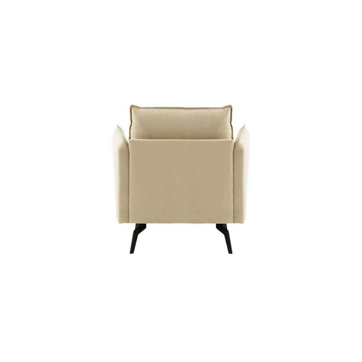 SESSEL Layla-Velluto 2 - Creme, Holz/Textil (105/95/98cm)