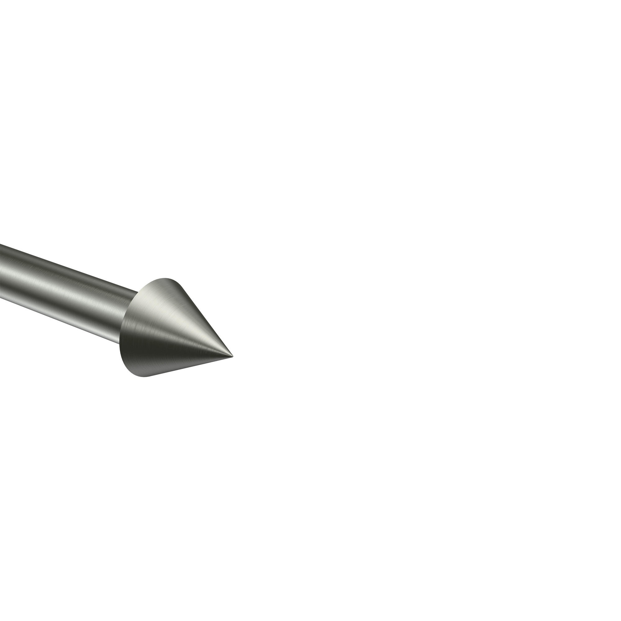 ENDSTÜCKE FÜR GARDINENSTANGEN 16 mm Ø, Scarano Edelstahl, Packung 2 Stück - Edelstahlfarben, Metall (4.4/3/3cm) - INTERDECO