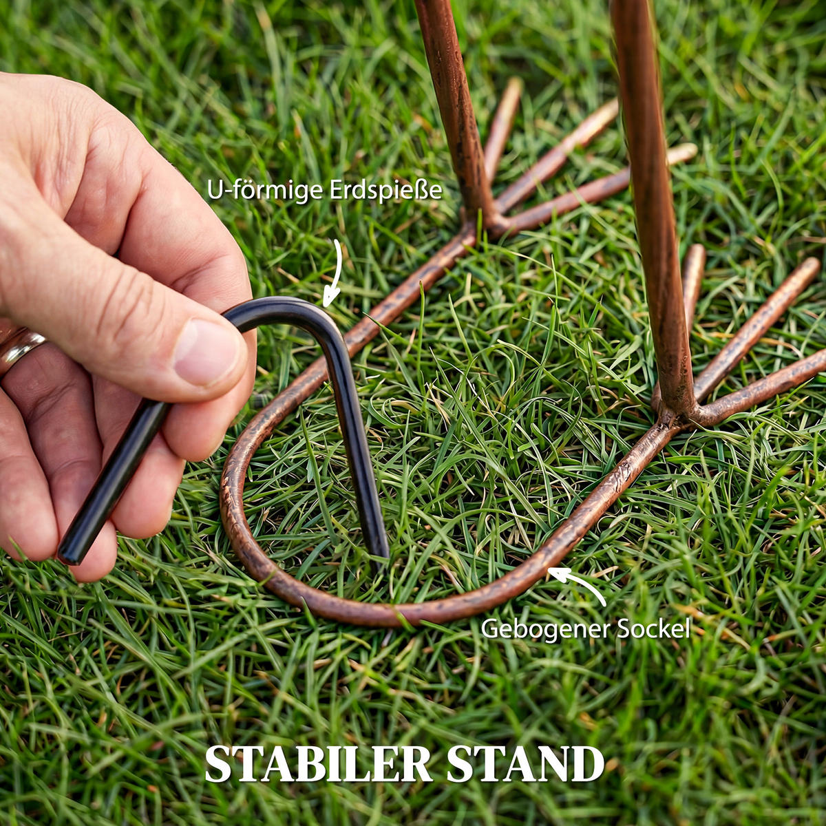 GARTENDEKO-SET 2 TLG. Flamingo, Wetterfest - Rot, Metall (19/83/28cm) - Outsunny