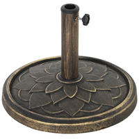 SONNENSCHIRMSTÄNDER Bronze 12 kg - Bronzefarben, Kunststoff (46/46cm) - PANGIVO