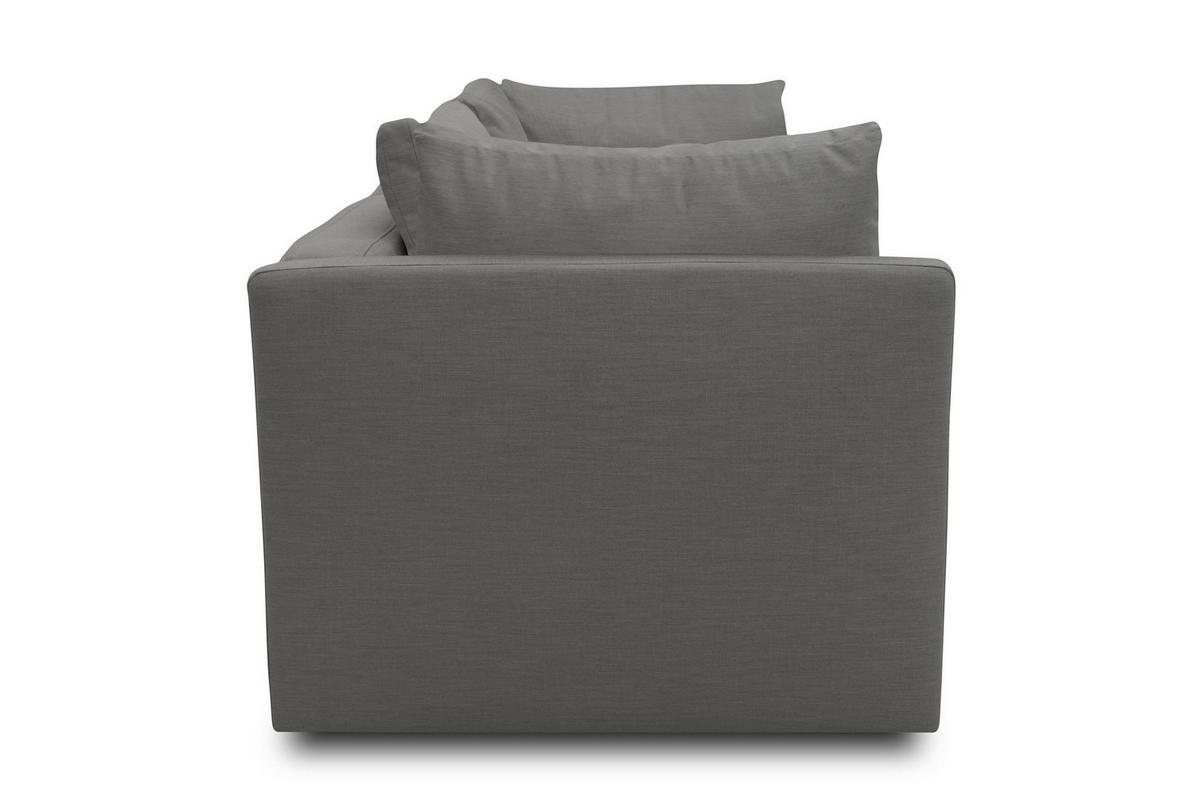 GARTENLOUNGE-SOFA 2-Sitzer Bozhana 220x67x96 Outdoorbezug in anthrazit - Anthrazit, Kunststoff (220/67/96cm) - 58aufmkessel