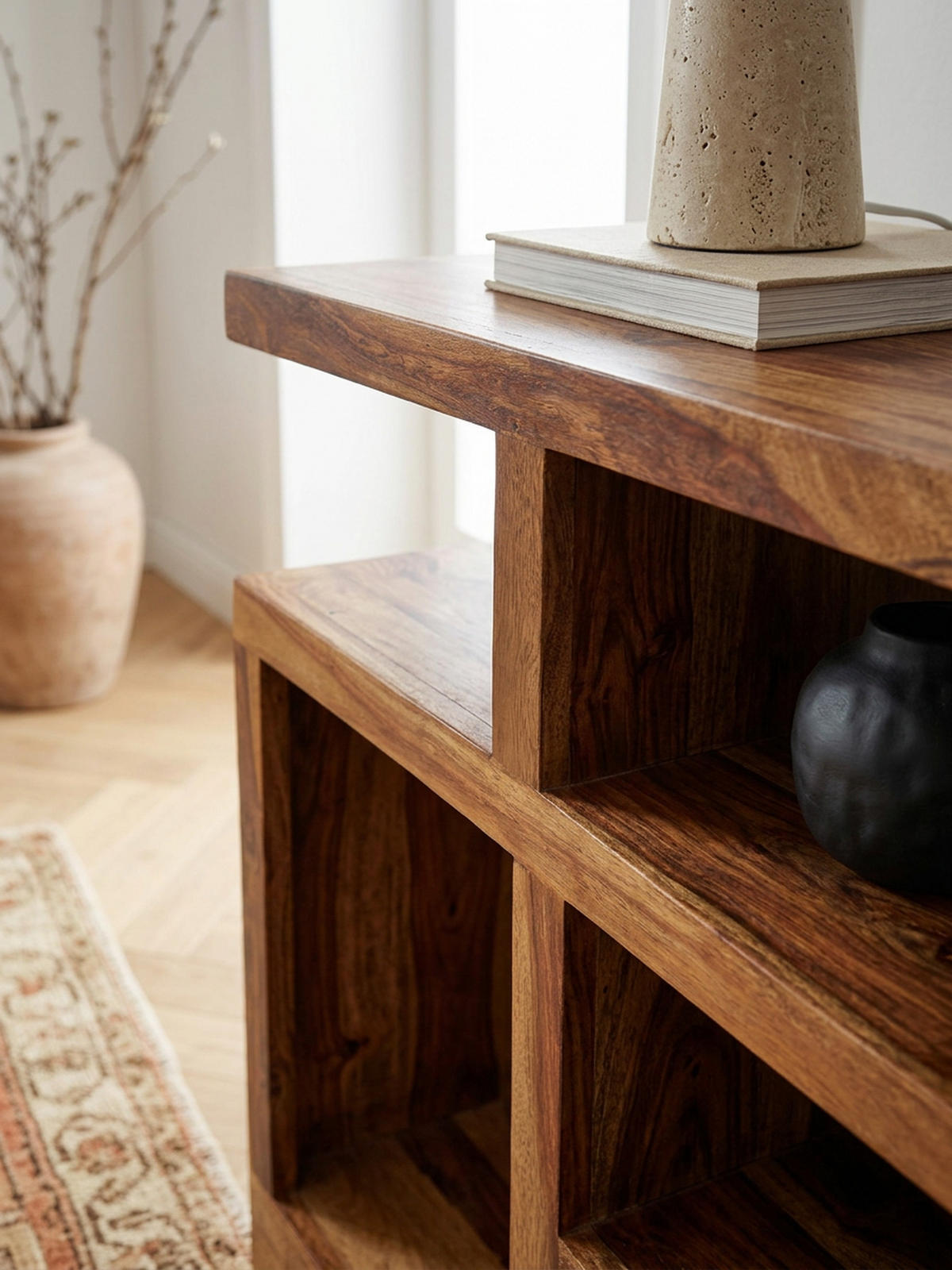 SIDEBOARD – Massivholz, 115x76x40 cm, Landhausstil, auch als TV-Kommode - Braun, Holz (115/76/40cm) - KADIMA DESIGN