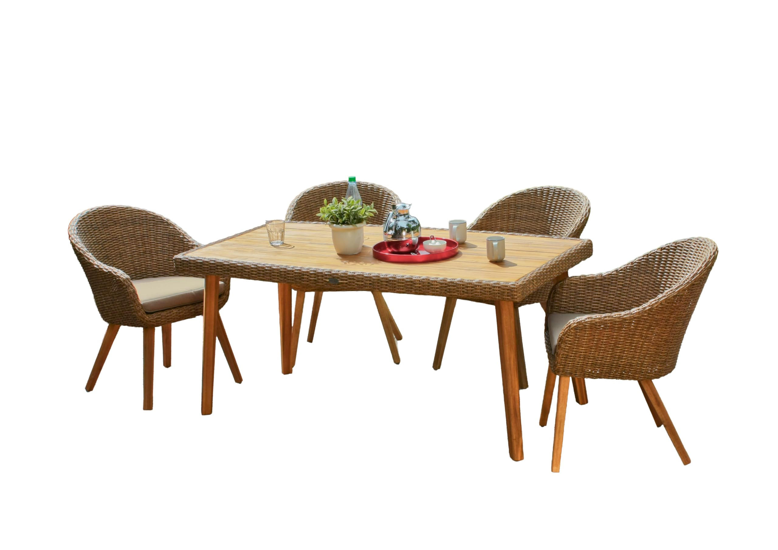 Deluke Garten-Sitzgruppe Cognac