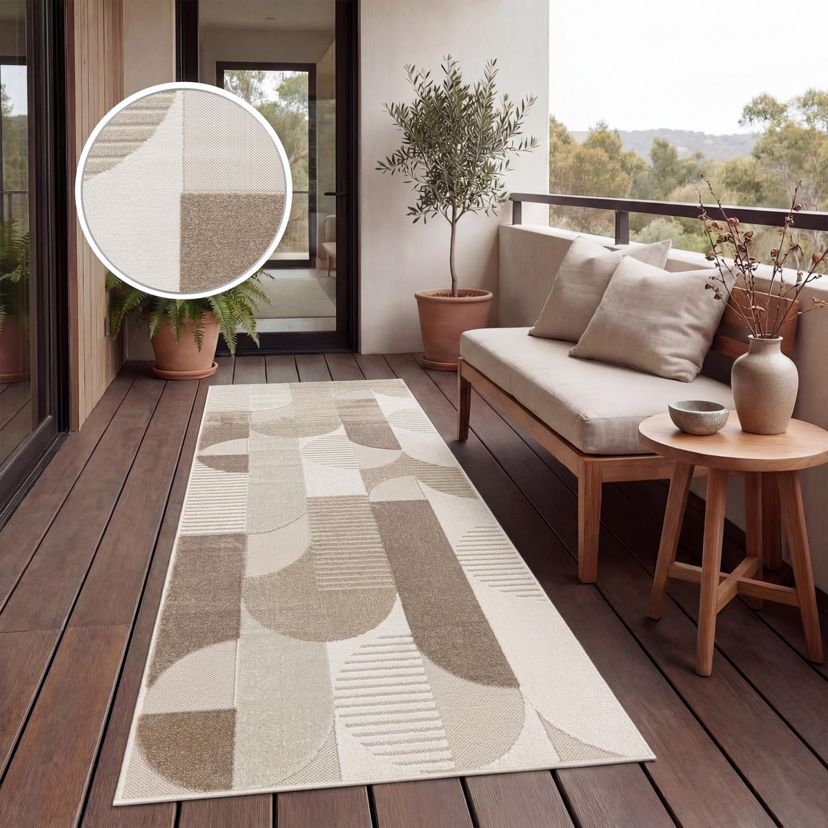 OUTDOORTEPPICH 60/100 cm Cotton 239 - Beige, Textil (60/100cm) - Paco Home
