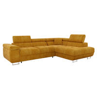 ECKSOFA Torezio, Seite: Rechts - Currygelb, Holz/Textil (274/203cm) - MIRJAN24
