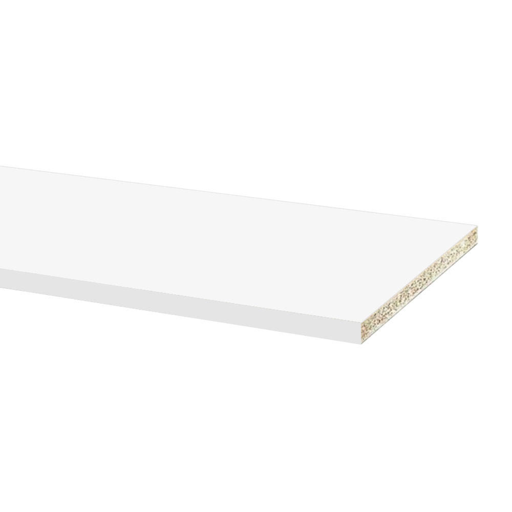 SOCKELLEISTE Weiß Matt 200 / 1,8 / 10cm - Frontdekor - Weiß, Holzwerkstoff (1.8/200/10cm) - Feldmann-Wohnen