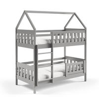 ETAGENBETT ELENA 80x190 cm Hellgrau - Hellgrau, Holz (80/190cm) - MASSENO