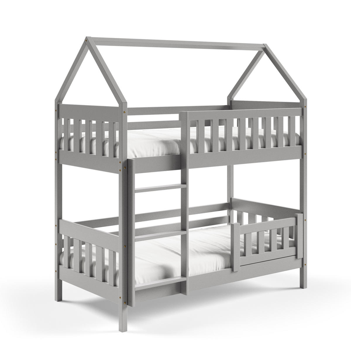 ETAGENBETT ELENA 80x190 cm Hellgrau - Hellgrau, Holz (80/190cm) - MASSENO