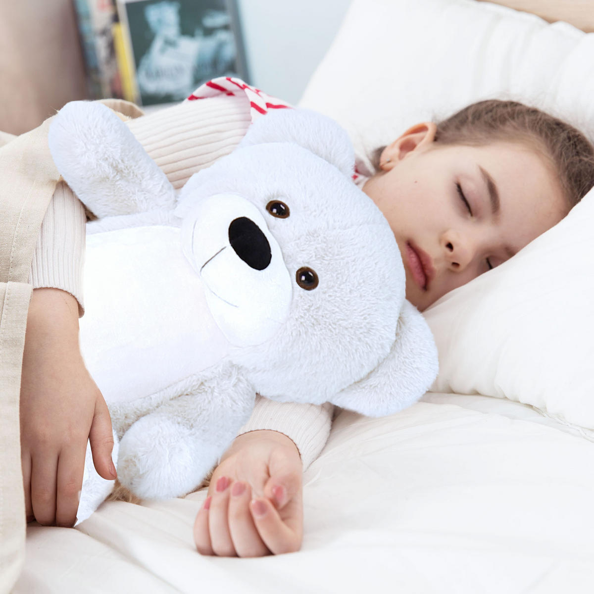 TEDDYBÄR süße Plüschtiere 25cm Weiß - Weiß, Textil (10/12cm) - Vercart
